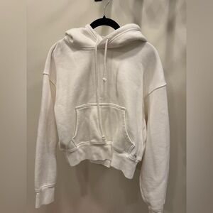 Women's White Hoodie by TNA Aritzia